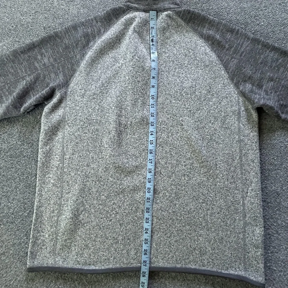 Patagonia Better Sweater Pullover Mens Large Gray 1/4 Zip Fleece‎ Chest Pocket